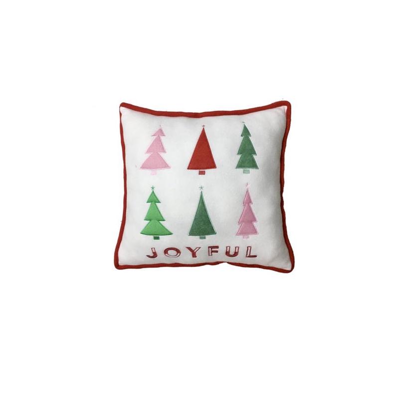 Celebrations 22F01971RS Christmas Joyful Pillow Multicolored