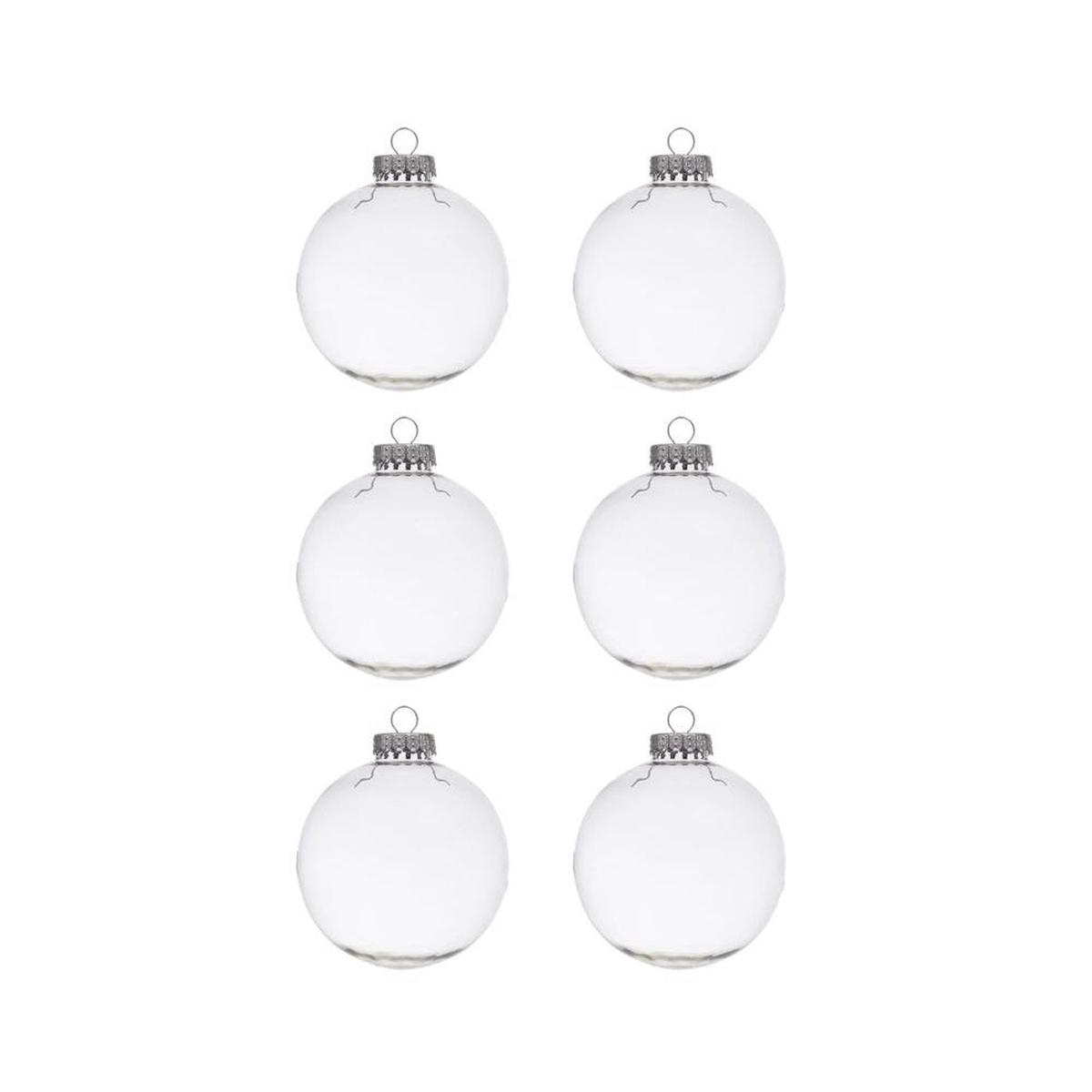 Celebrations C-22210B Christmas Round Ornament Clear