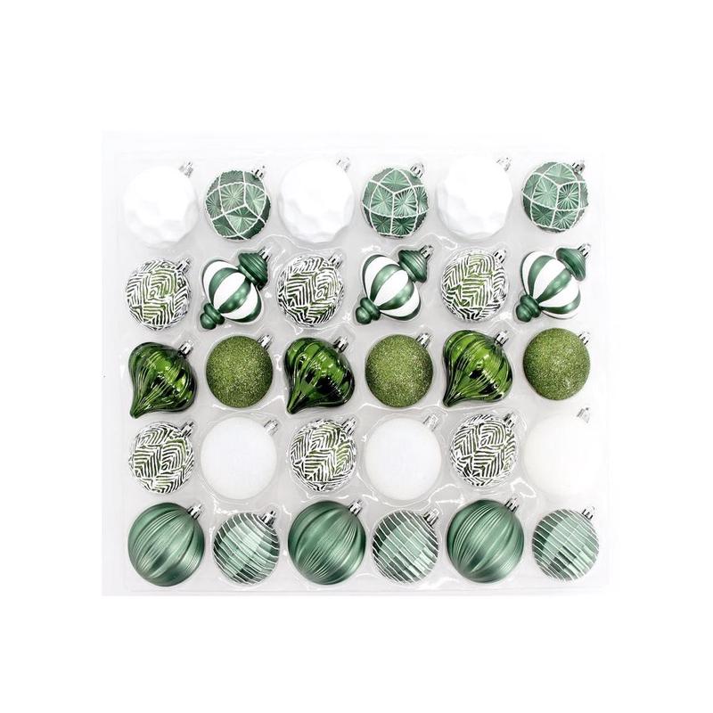 Celebrations C-23061 B Winter Woodland Ornaments Plastic