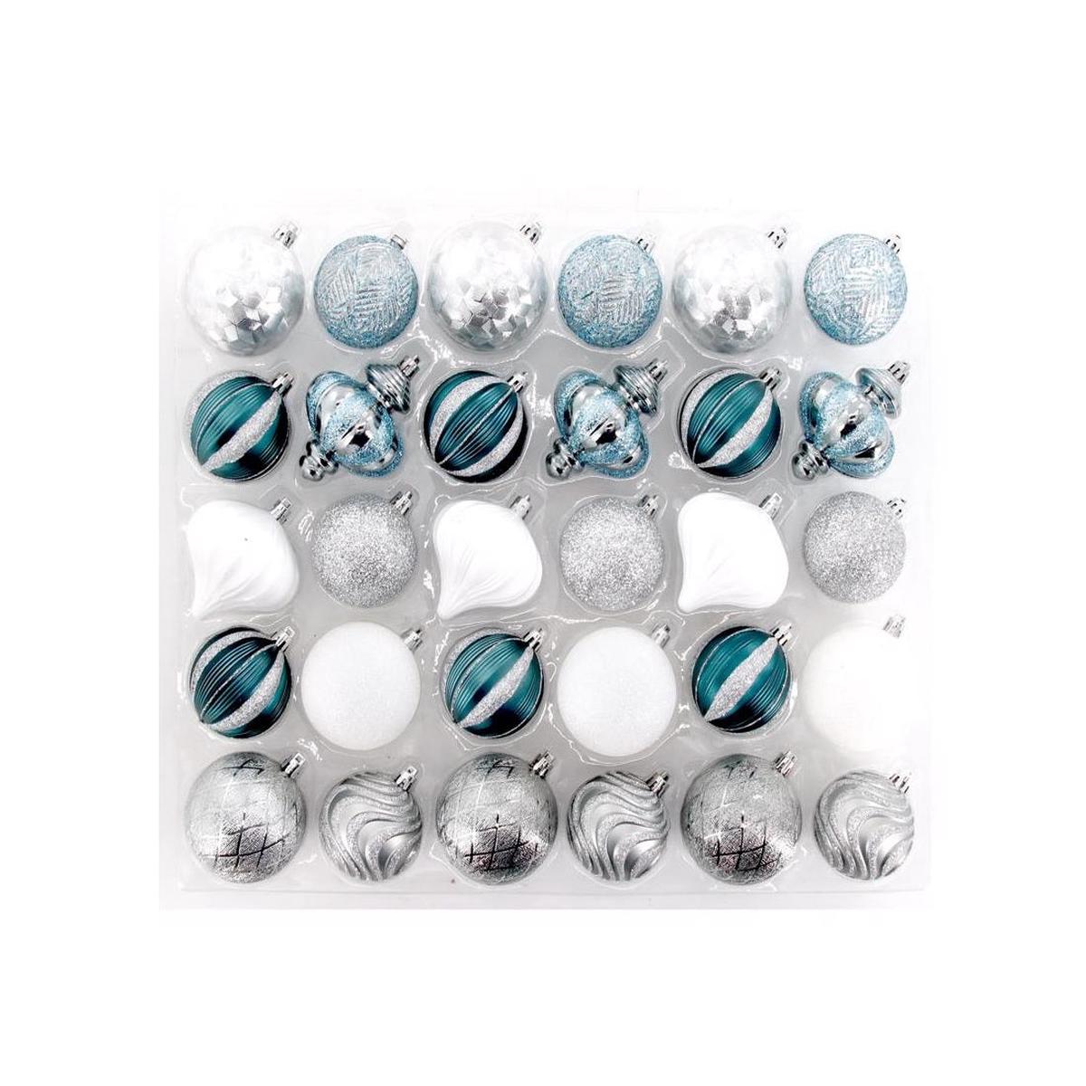 Celebrations C-23061 C Frosty Christmas Ornaments Plastic