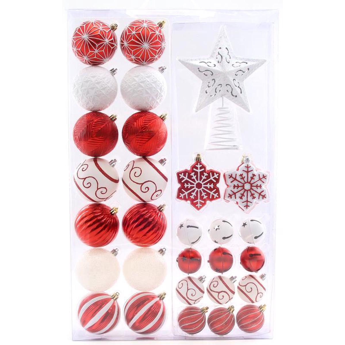 Celebrations C-23159 A Candy Cane Lane Christmas Ornaments RedWhite