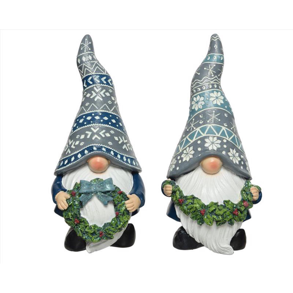 Decoris 514750 Christmas Gnome Figurine Assorted Color