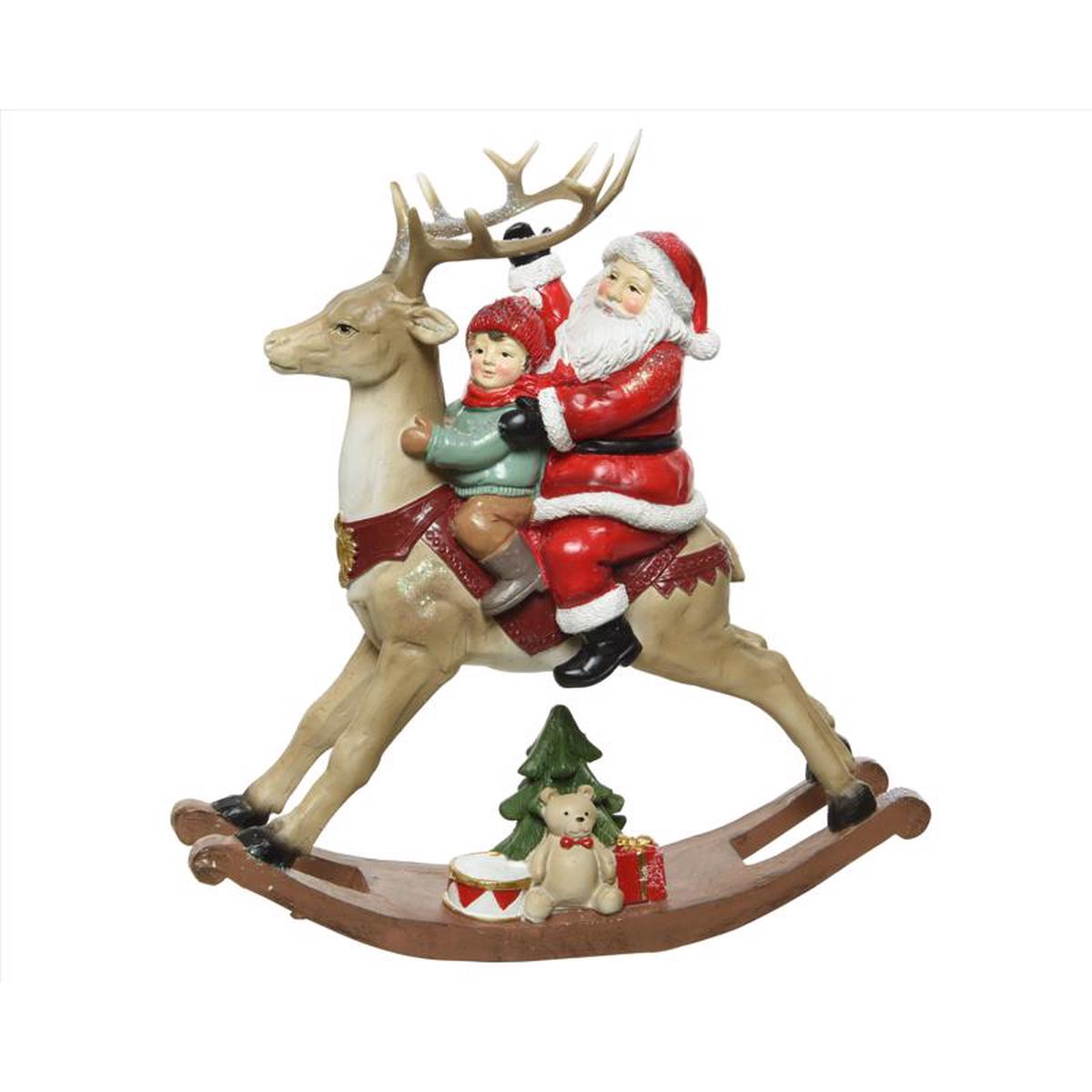 Decoris 520644 Santa Rocker Table Decor 886 inches