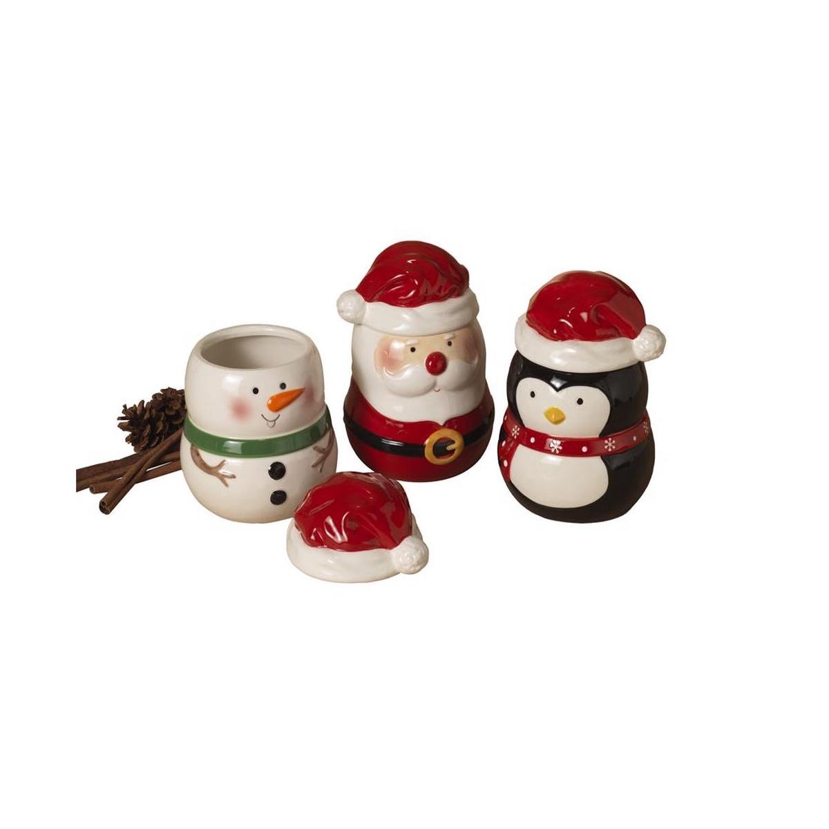 Gerson 2660560 SnowmanSantaPenguin Indoor Christmas Decor Assorted