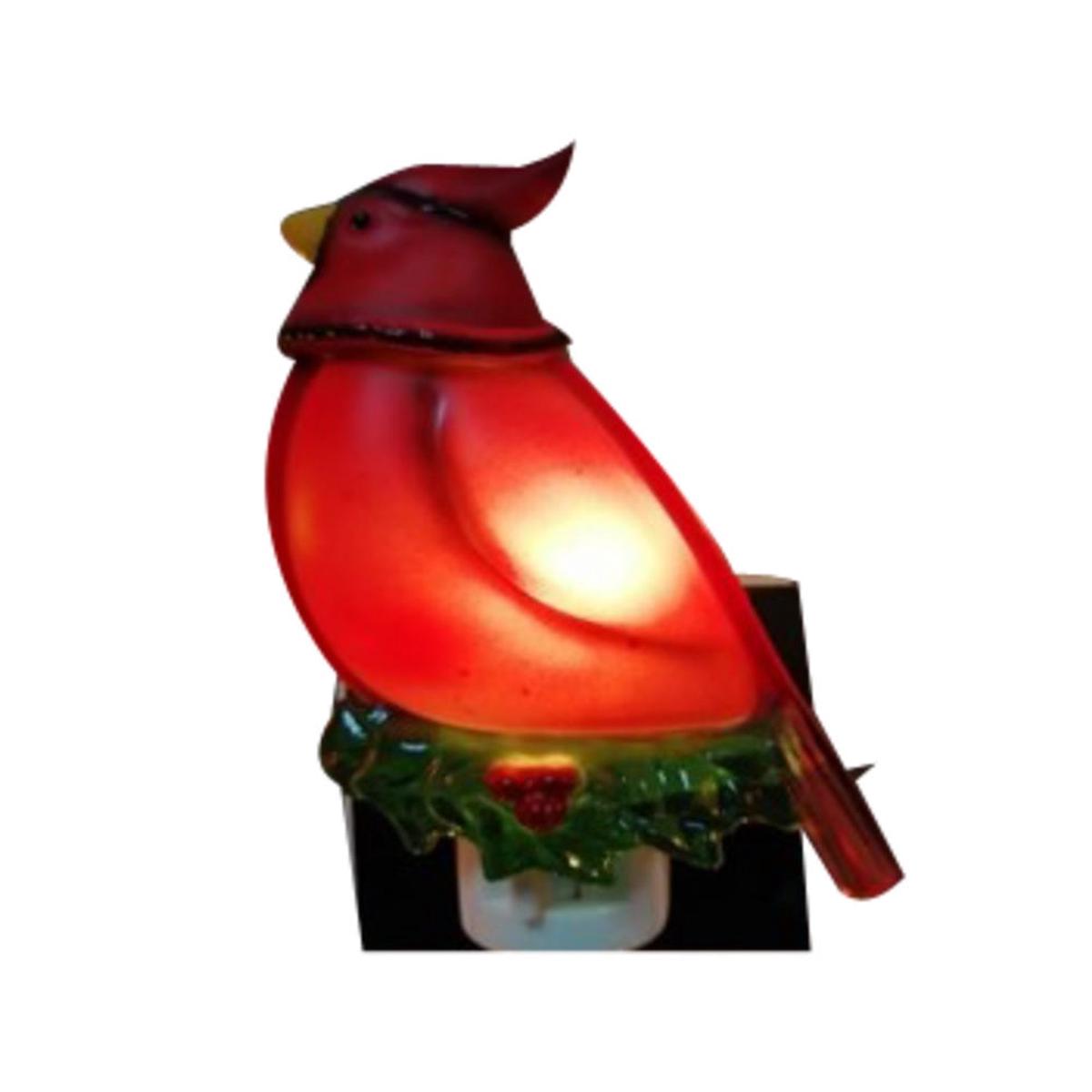 Santas Forest 65601 Light Night Bird Red Plastic