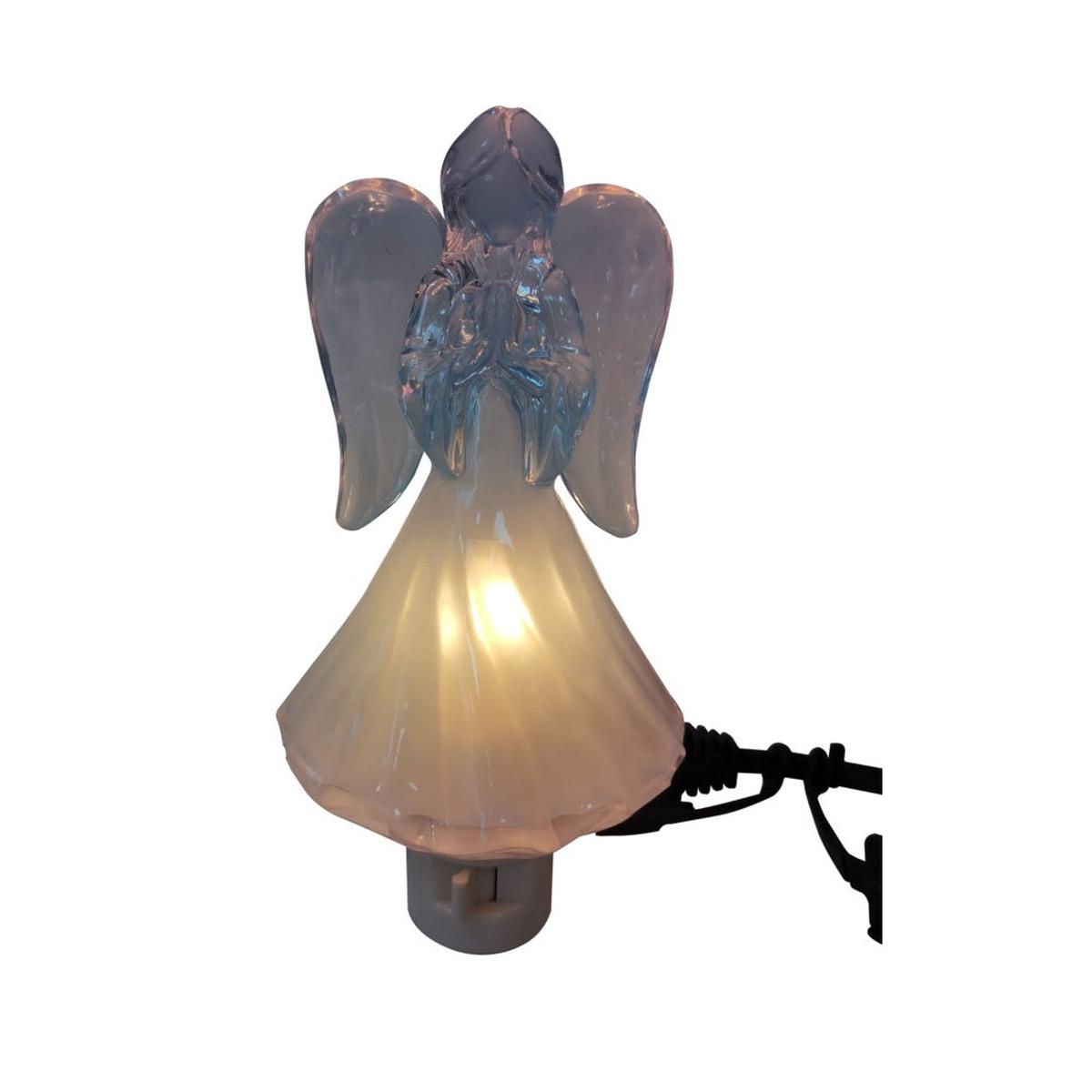 Santas Forest 65605 Light Night Angel Plastic White
