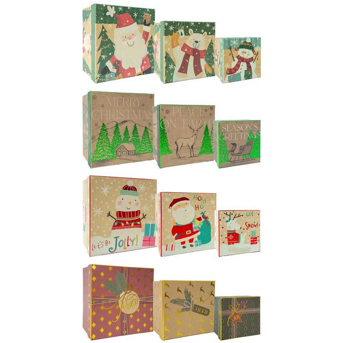 Santas Forest 69911 Hot Stamp Set-Up Box Cardboard Assorted Print