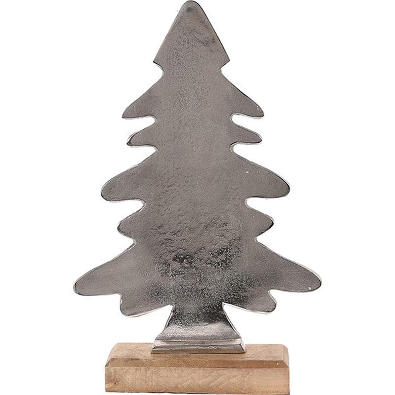 Aluminum Tree on Wooden Base 28x38cm - Default Title