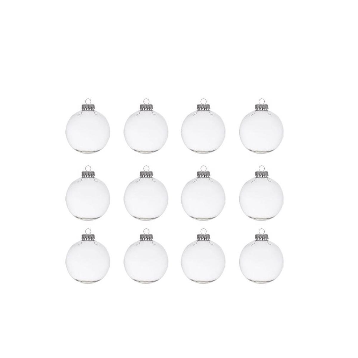 Celebrations C-22210A Christmas Round Ornament Clear