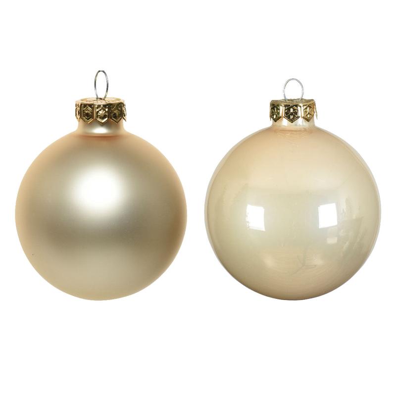 Champagne Glass Balls 6cm Set of 12 Pieces - Default Title