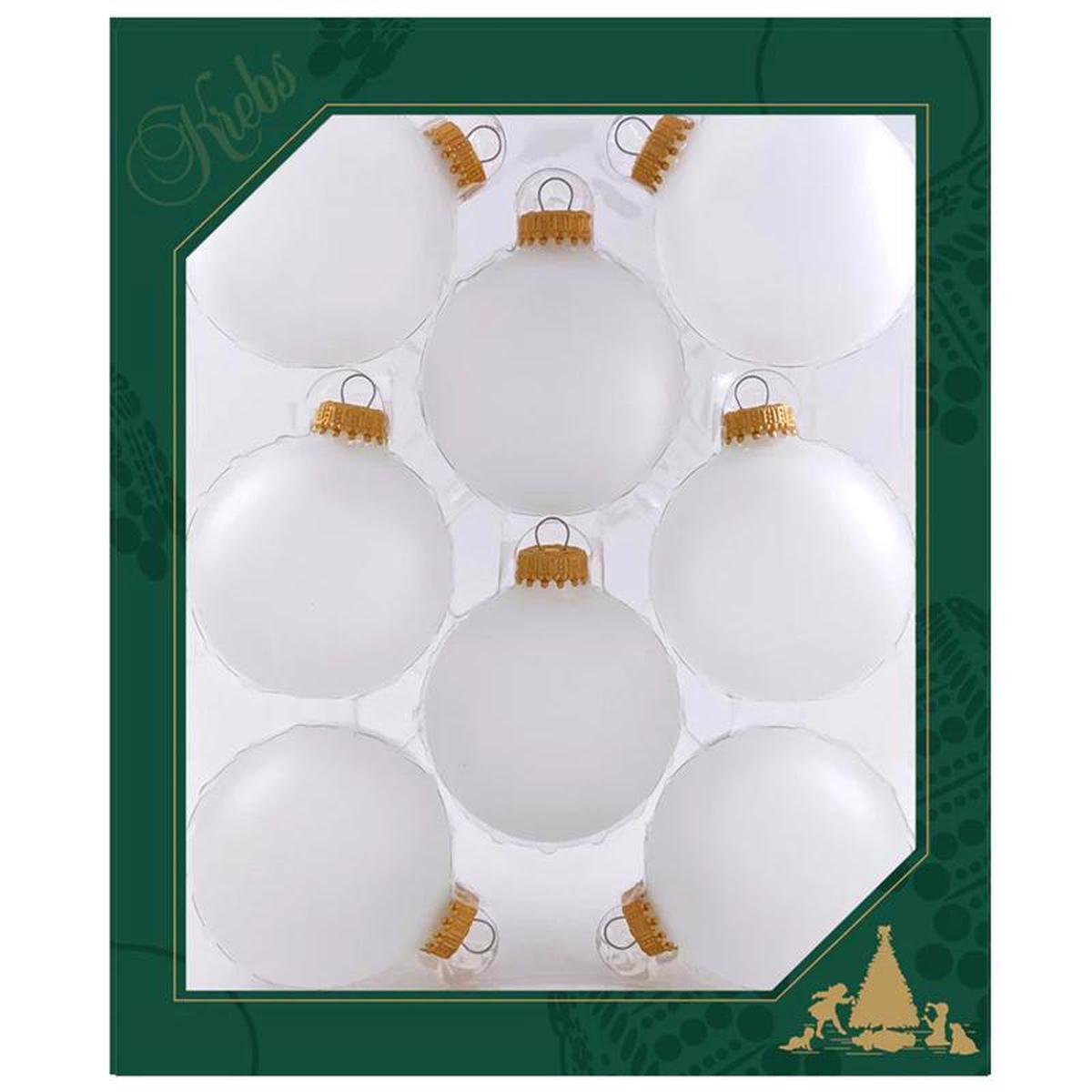 Christmas By Krebs CBK70801 Christmas Ball Ornaments Frost 2-58 inches