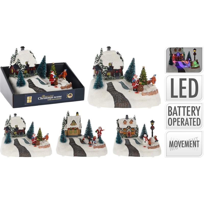 Christmas LED & Motion Display 14.5cm 3 Figures