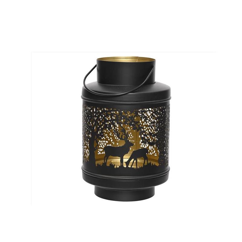Decoris 523238 Deer Lantern Iron