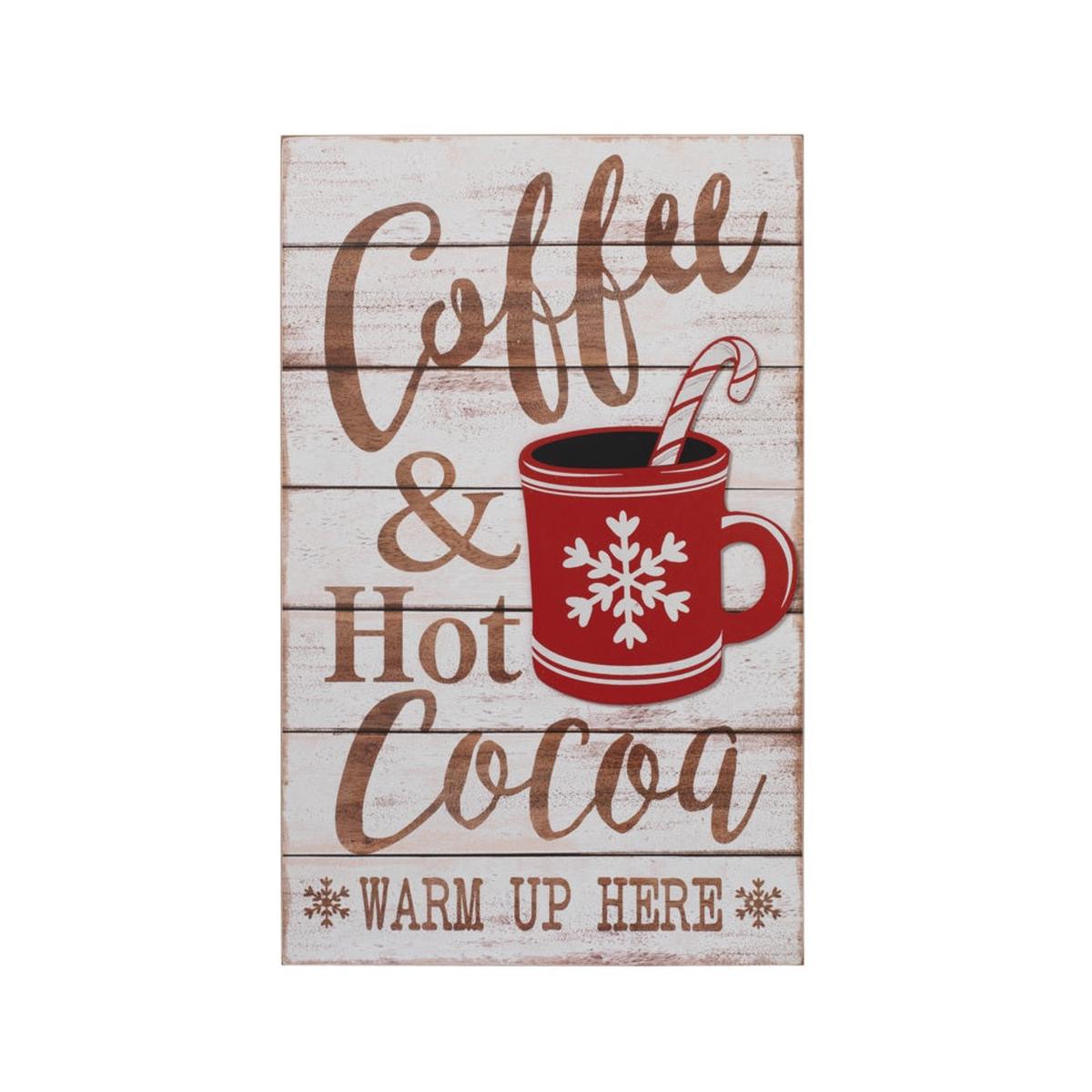 Gerson 2490320 Christmas Coffee-Hot Cocoa, 18.9 Inch