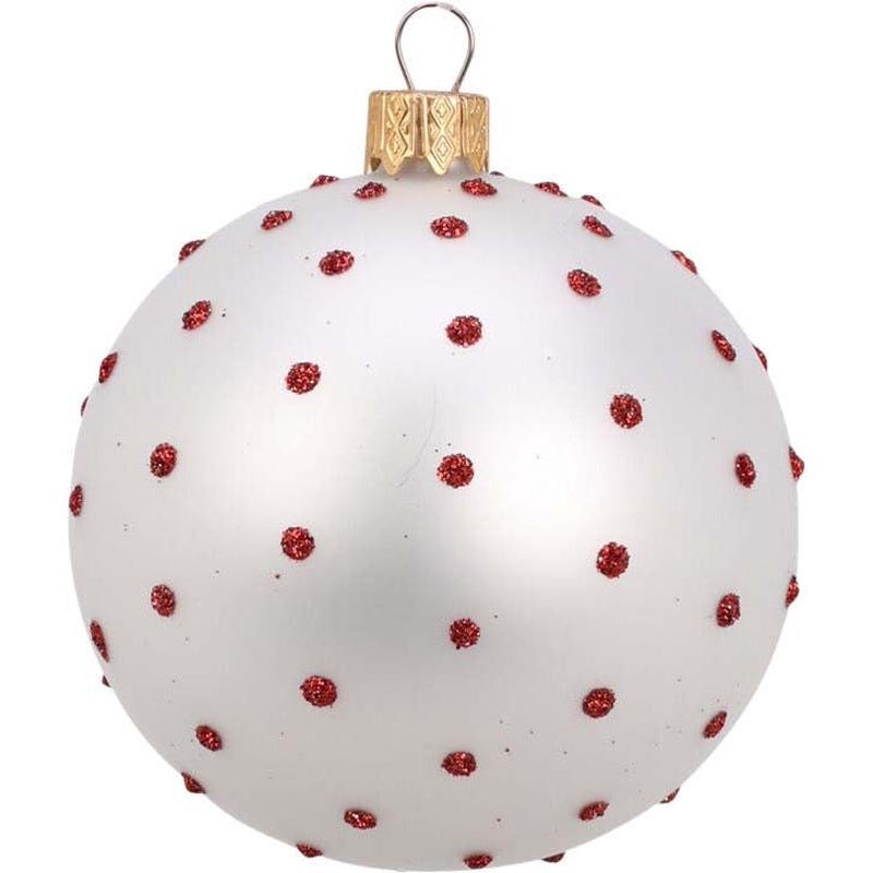 Glass Ball with Dots 10cm 2 Designs - Default Title
