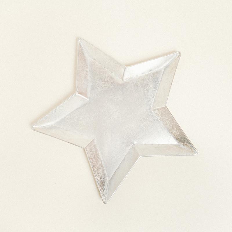 Metal Star Tray Silver 47x49x3 - Default Title