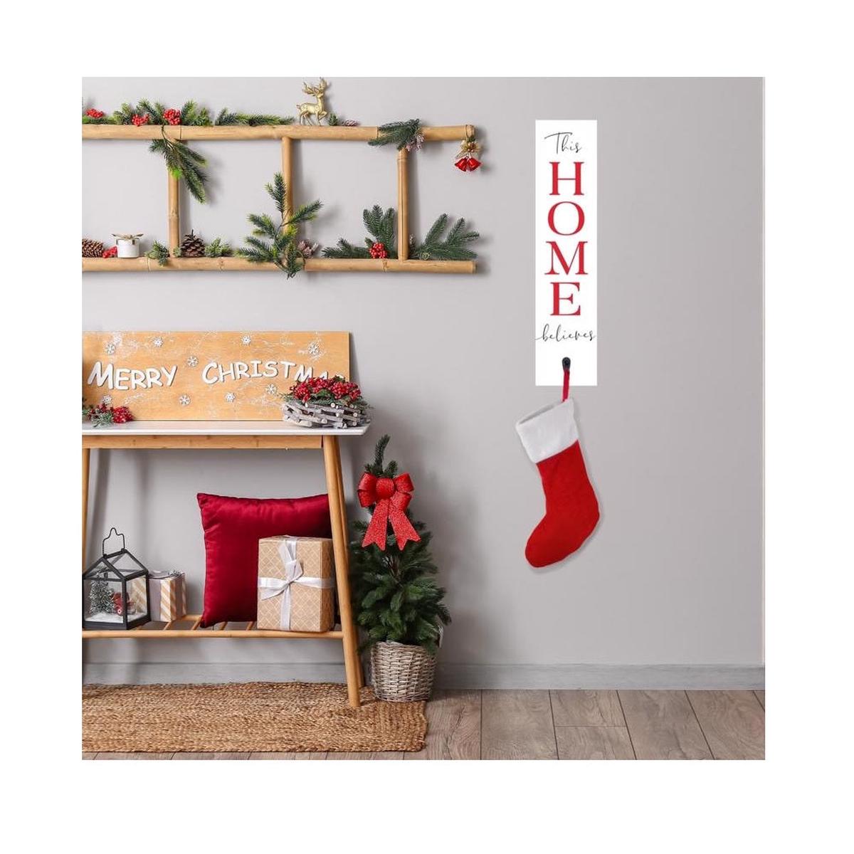 P Graham Dunn ACE-Q00013C6 Wall Stocking Hanger Wall Decor White