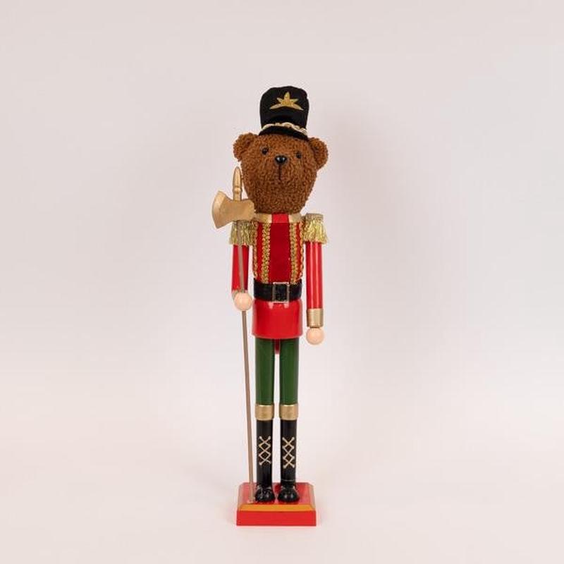 PLASTIC NUTCRACKER TEDDY BEAR 53cm - Default Title