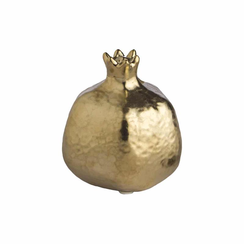 Pomegranate Ceramic Gold 9x10cm - Default Title