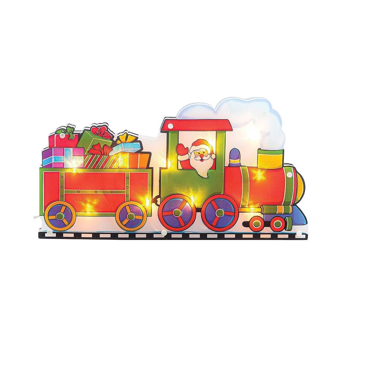 Santas Forest 36831 Santa Train Window Decal PVC
