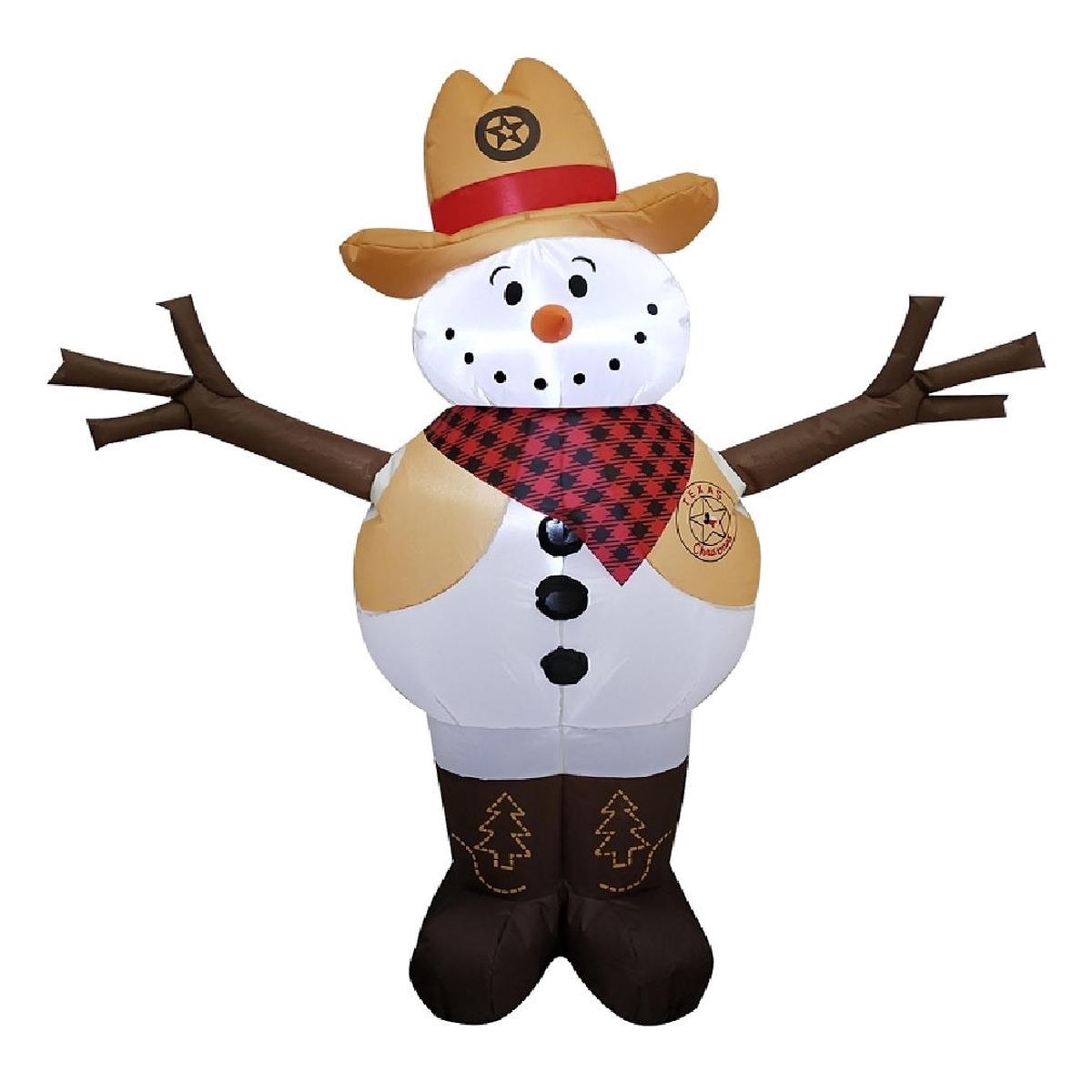 Santas Forest 90702 Christmas Inflatable Cowboy 4 Feet