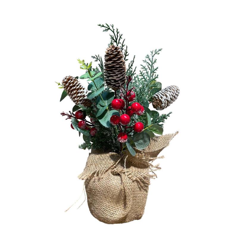 Tabletop Arrangement with Koununaria & Berries 35cm - Default Title