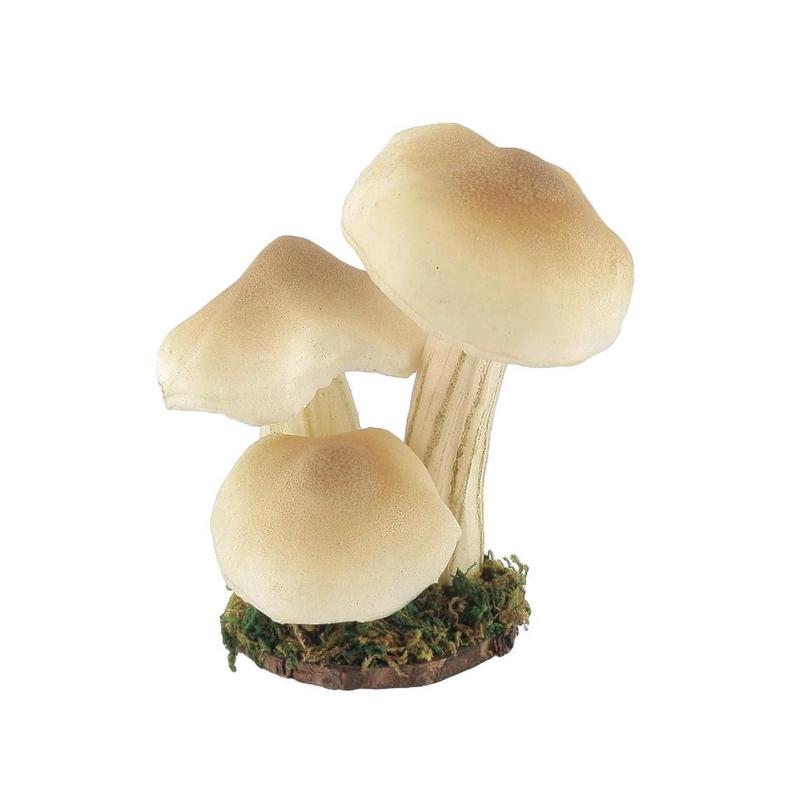 3 Mushrooms on a Moss Base 7x7x14 - Default Title