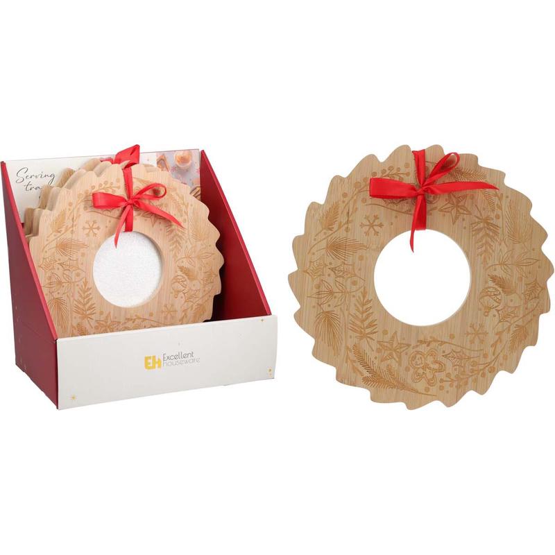 Bamboo Tray Wreath 30x30x1 - Default Title