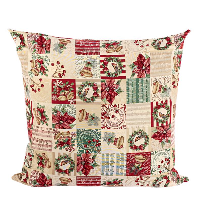 BEIGE CUSHIONS WITH CHRISTMAS PATTERN 75cm - Default Title