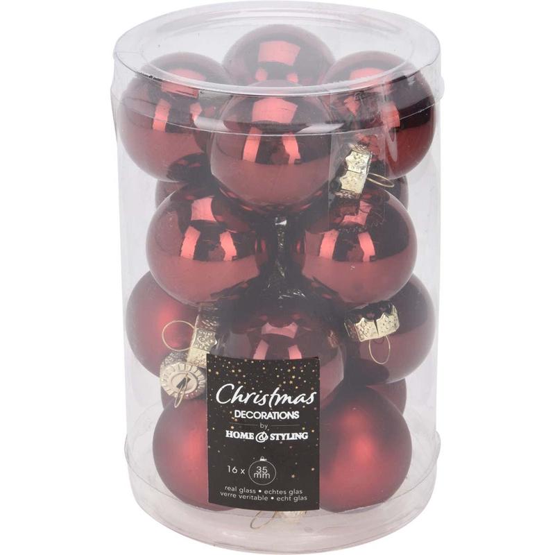 Bordeaux Glass Ball 4cm S/16 - Default Title
