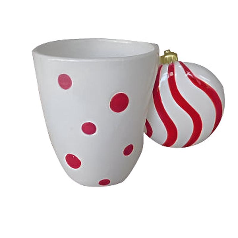 Christmas Ball Mug Red 14x9x10.5 - Default Title