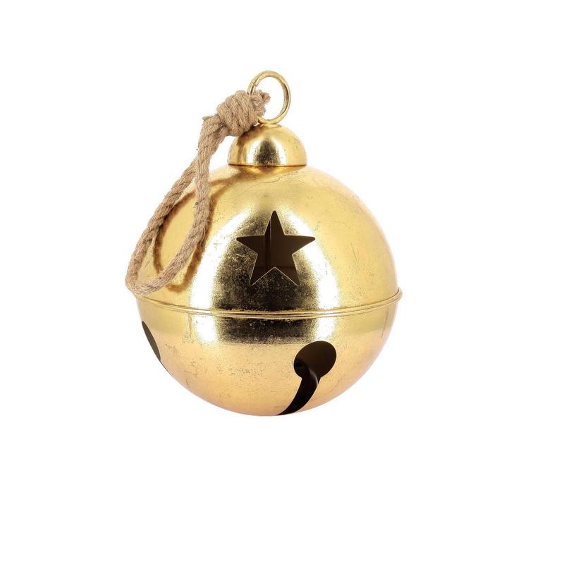 Decorative Gold Bell with Rope for Hanging 30cm - Default Title