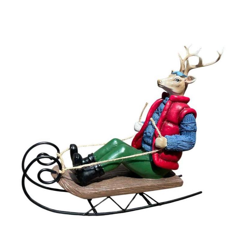 Deer on Skis 29.5x10.5x23.5 - Default Title