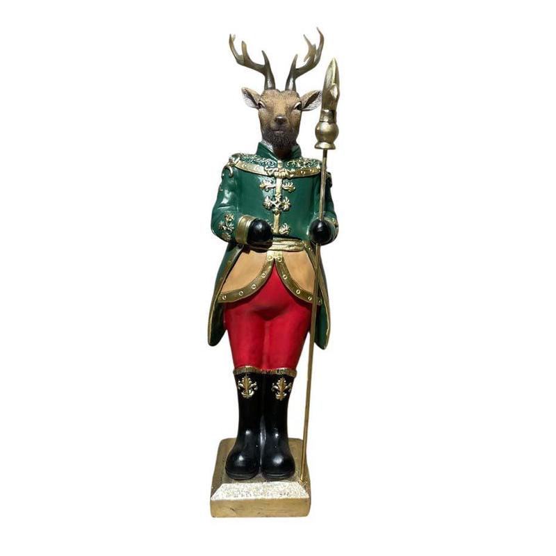 Deer Soldier Polyresin 10x9.5x34 - Default Title
