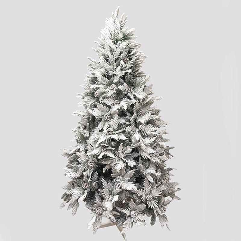 FIR TREE MIXED PVC WITH PLASTIC AND PINE NUTS SNOWY CLOSE 170x170x300 - Default Title