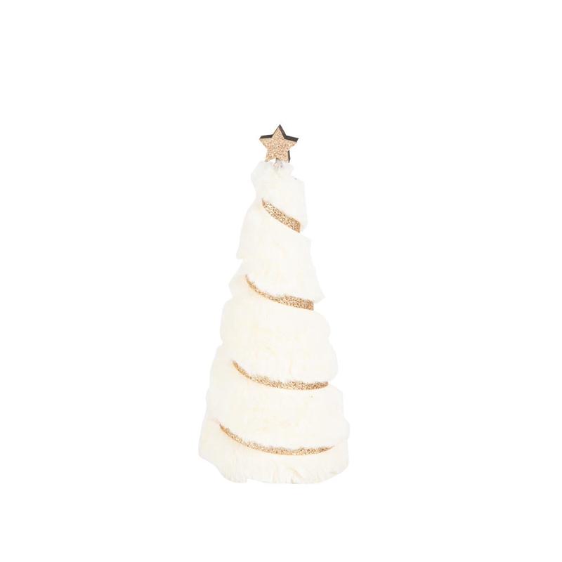 Furry Tree White 8x8x18 - Default Title