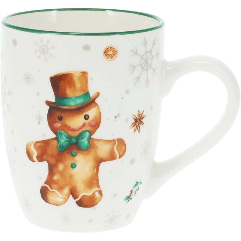Gingerbread Porcelain Mug 320ml 8.5x10cm - Default Title