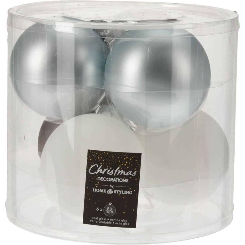 Glass Ball 3 Shapes S/6 8cm - Default Title