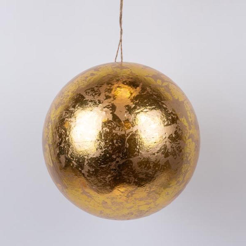 GOLD METALLIC BALL 20cm - Default Title
