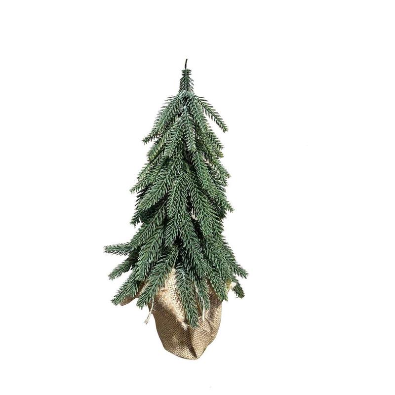 Green PE Tree in Burlap 36cm - Default Title