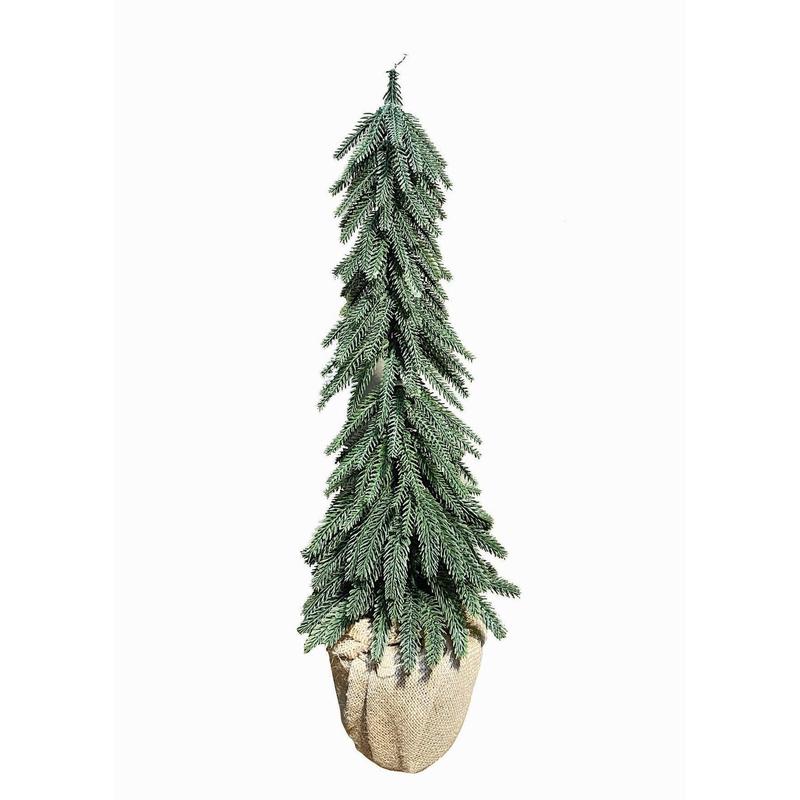 Green PE Tree in Burlap 56cm - Default Title