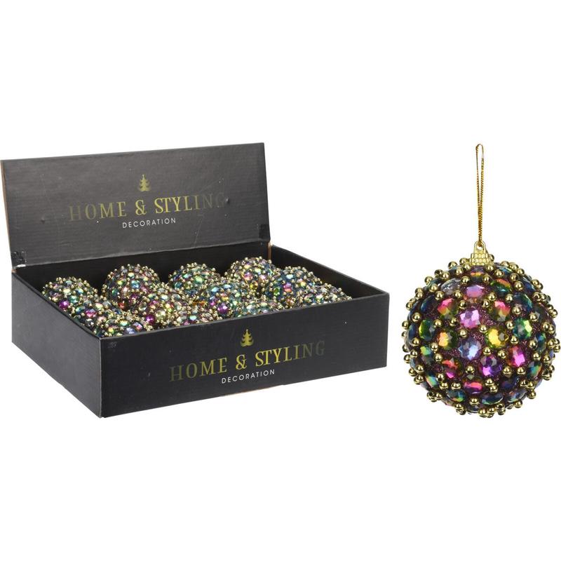 Iridescent Ball with Beads 8cm - Default Title