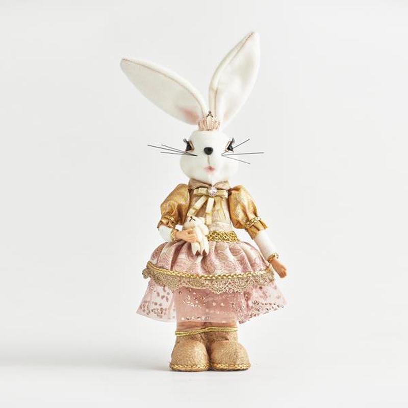 LADY RABBIT WITH PINK CLOTHES 19x10x42 - Default Title