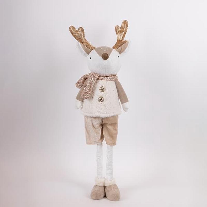 MAN REINDEER WITH CHAMPAGNE CLOTHES 23x18x62 - Default Title