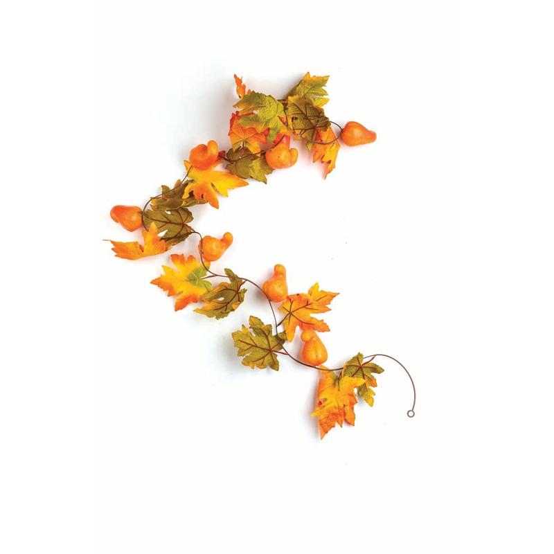Maple Leaf & Pumpkin Garland 190cm - Default Title