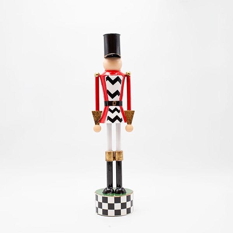METAL NUT CRUSHER BLACK CHECKERED WITH RED 11x10x46 - Default Title