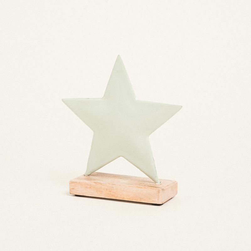 Metal Star with Base 15x16cm Veraman - Default Title