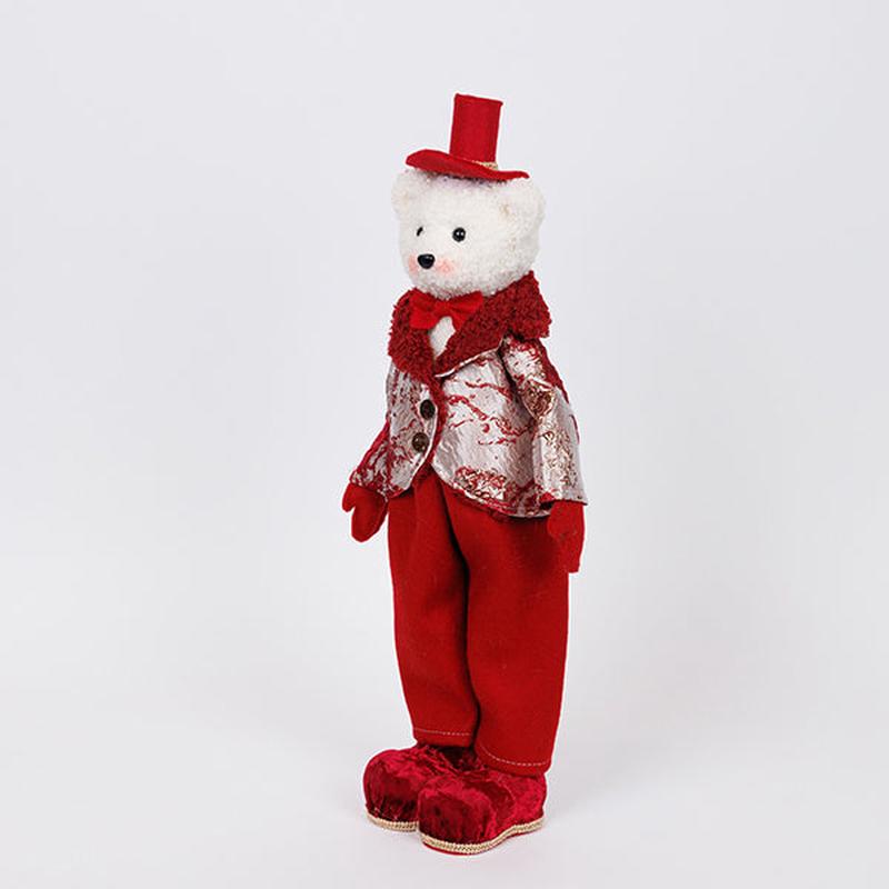 MR. BEAR WITH BORDEAUX CLOTHES 16x13x43