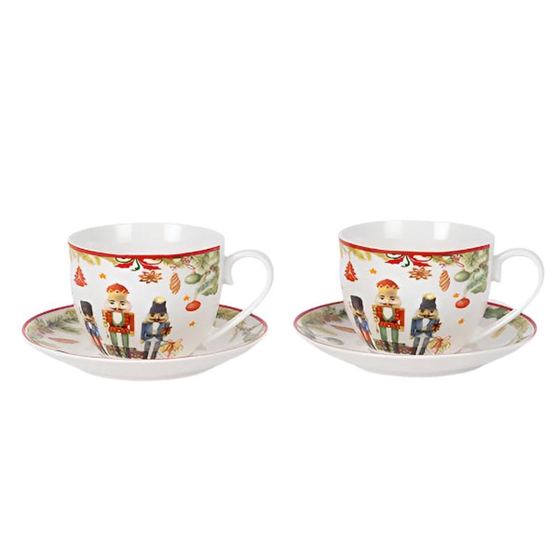 MUG WITH SAUCER WITH NUTCROPS SET OF 2 - Default Title