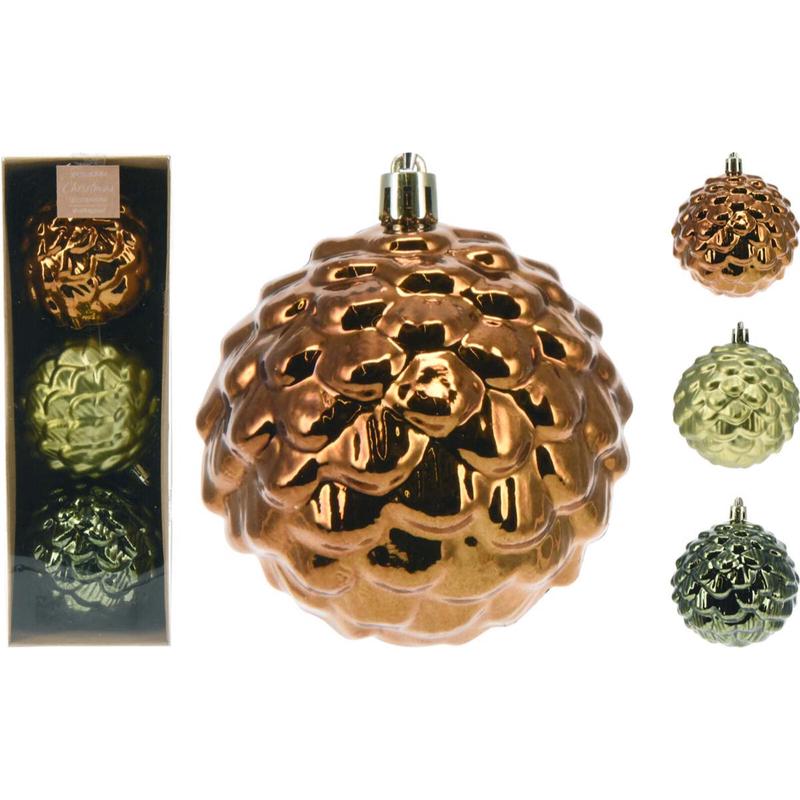 Pinecone Pendant 8cm S/3